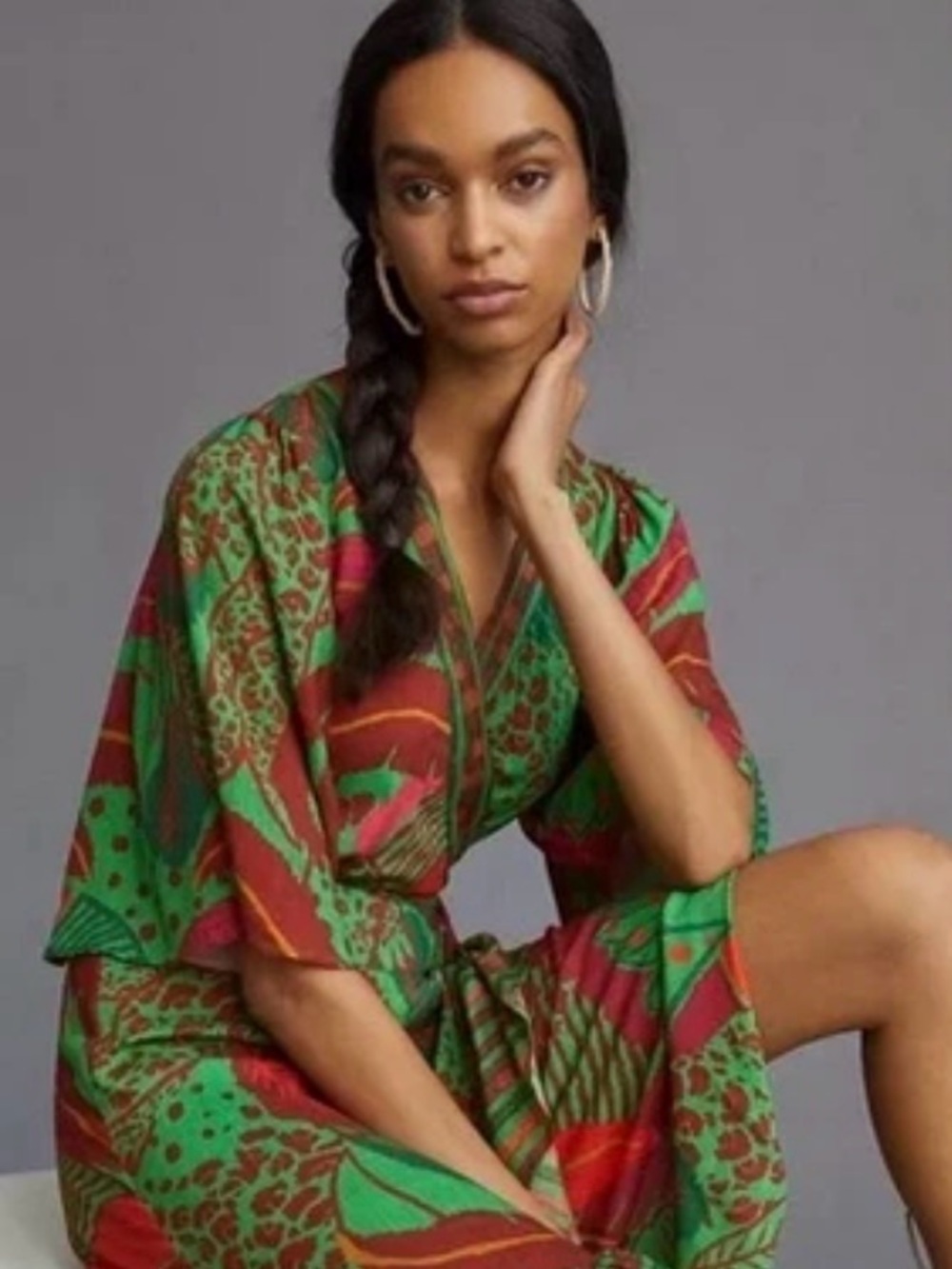 FARM Rio Colorful High Low Wrap Dress size XS - Picture 2 of 6